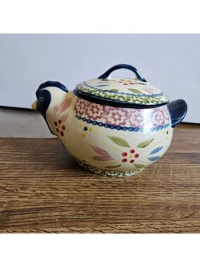 Temp-tations "Old World" 16 oz Blue Chicken Ovenware KFI-722033